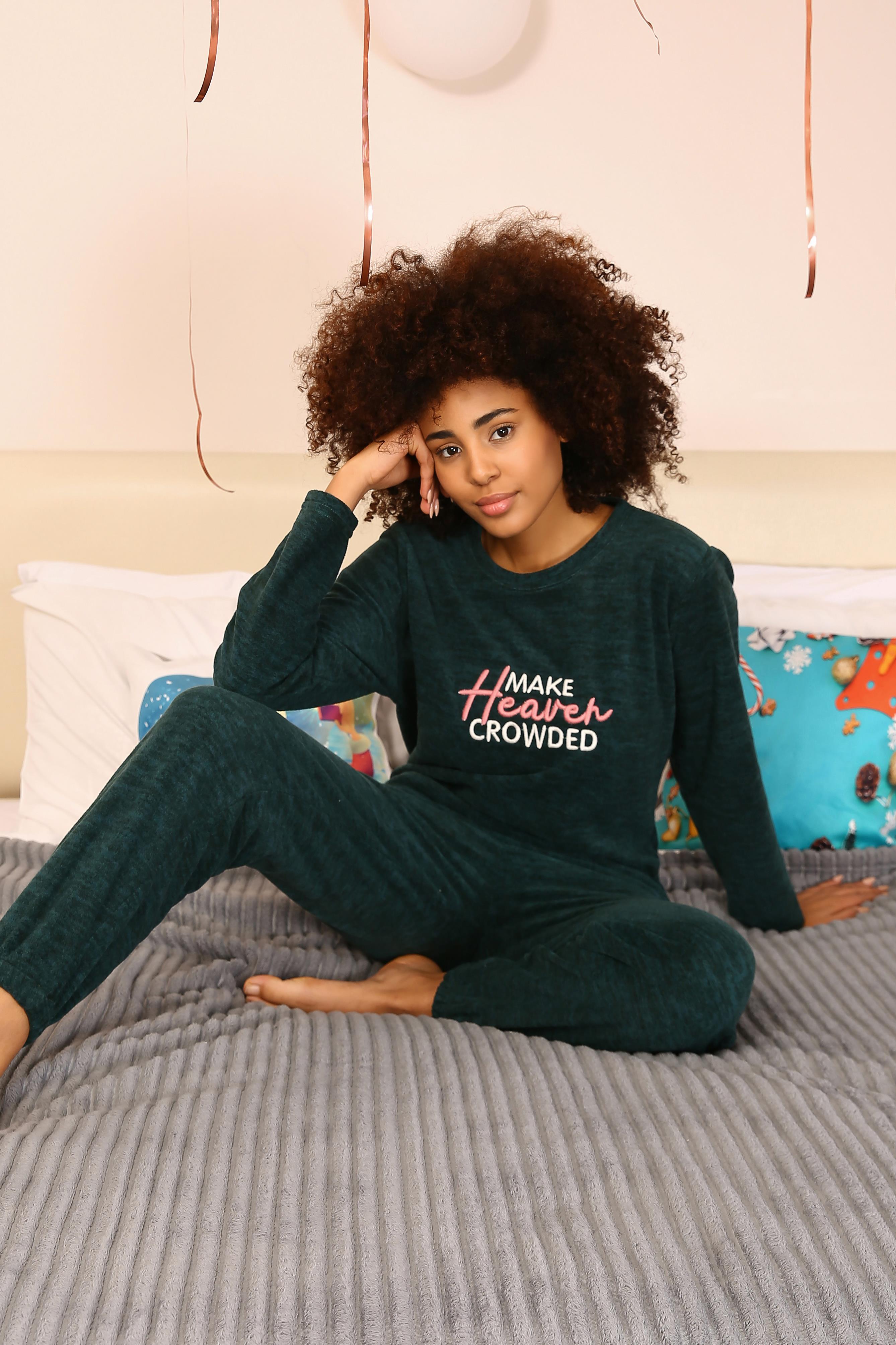 Akbeniz Welsoft Polar Kadın Pijama Takımı 8516
