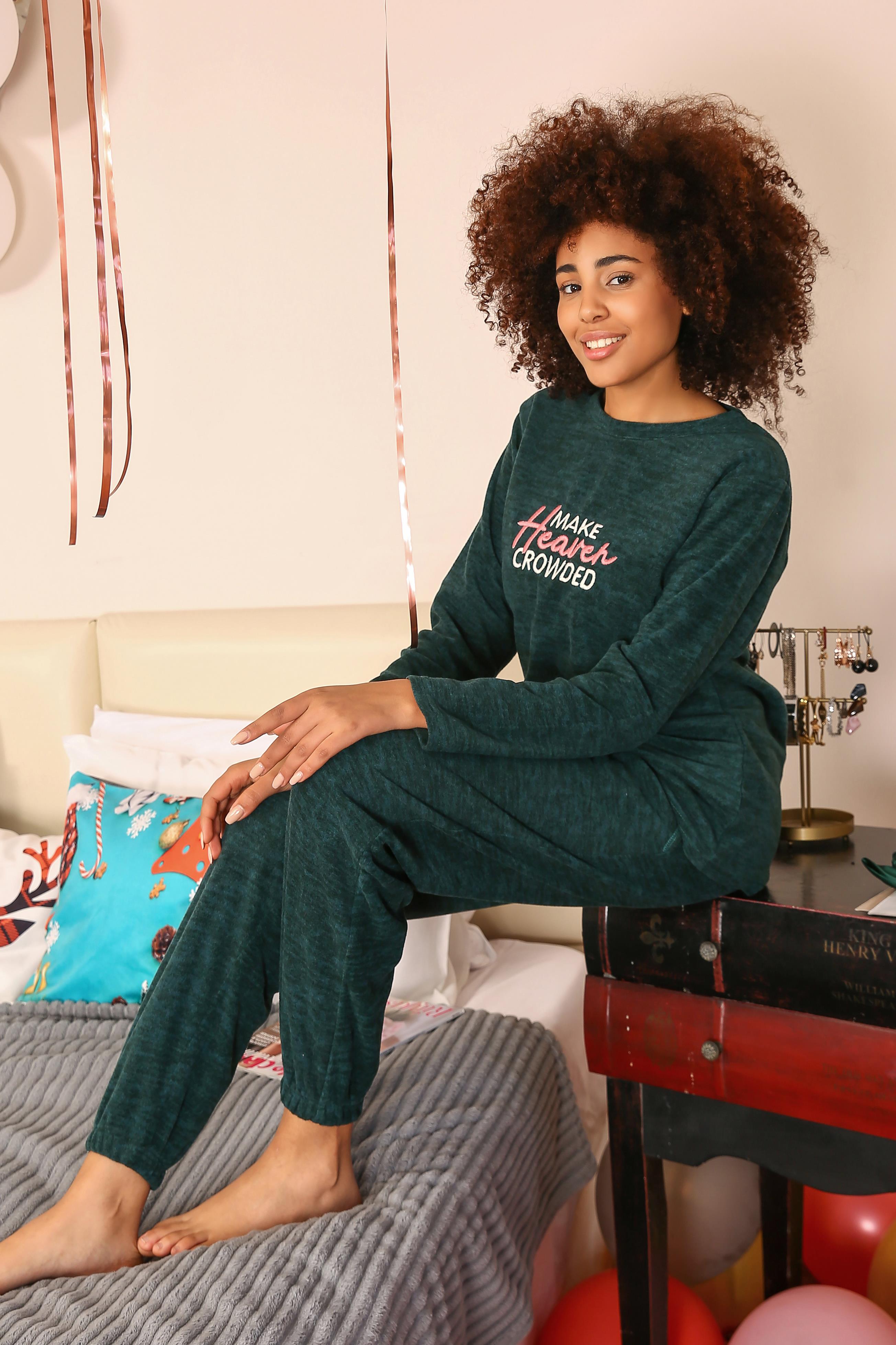 Akbeniz Welsoft Polar Kadın Pijama Takımı 8516