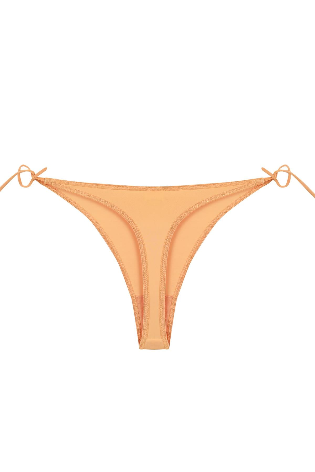 Kadın Turuncu Yandan Bağlamalı 2li Tanga Slip