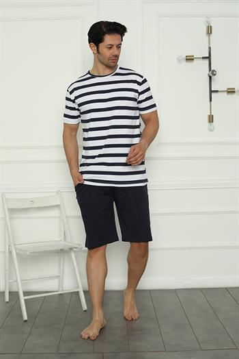 Akbeniz Aile Penye Şortlu Pijama Takım (baba - oğul ) 50116 Ayrı Ayrı Satılır . Fiyatları Farklıdır