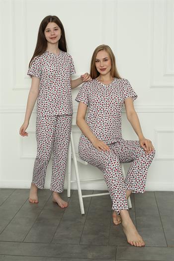 Akbeniz Anne Kız Aile Penye Pijama Takım Ayrı Ayrı Satılır. Fiyatları Farklıdır 50119