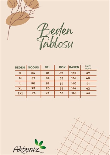 Akbeniz Askılı Ribana Şort Takım Ekru 