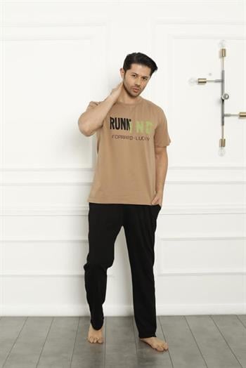 Akbeniz Baba Oğul Bej Aile Pijama Takım Ayrı Ayrı Satılır 50102