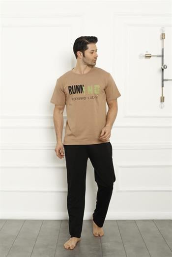 Akbeniz Baba Oğul Bej Aile Pijama Takım Ayrı Ayrı Satılır 50102