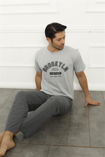 Akbeniz Baba Oğul Gri Aile Pijama Takım Ayrı Ayrı Satılır 50102