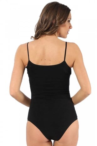 Akbeniz Bayan İp Askılı Çıtçıtlı Body 240
