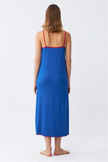 Akbeniz Bayan İp Askılı Uzun Gecelik 905