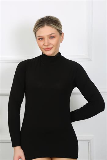Akbeniz Bayan Uzun Kol Boğazlı Body 247