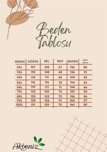 Akbeniz Büyük Beden Fitilli Şortlu Atletli Kadın Pijama Takımı – Bej