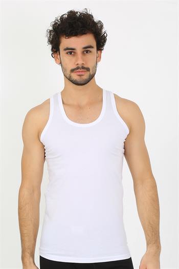 Akbeniz Erkek Beyaz Ribana Atlet 6502