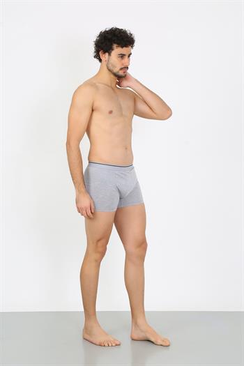 Akbeniz Erkek Büyük Beden Pamuklu Likralı Boxer Gri 40134