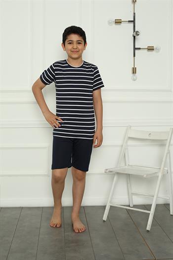 Akbeniz Erkek Çocuk Penye Şortlu Pijama Takım 20394