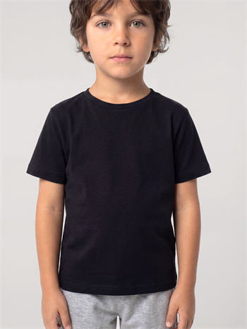 Akbeniz Erkek Çocuk Siyah Basic Kısa Kollu Şortlu Pijama Takımı
