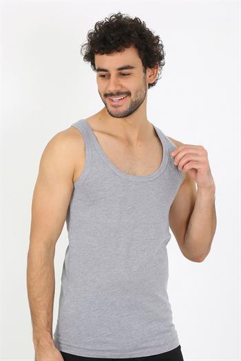 Akbeniz Erkek Gri Ribana Atlet 6502