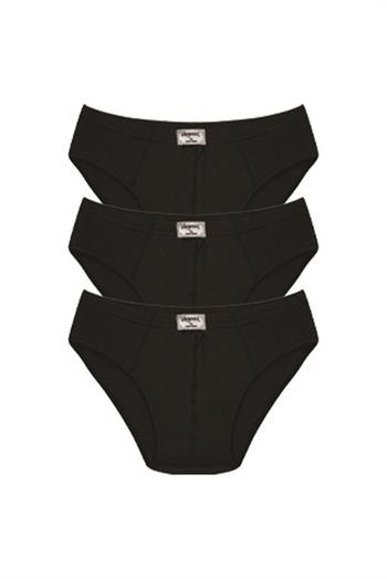 Akbeniz Erkek Pamuk 3lü Siyah Slip 40129