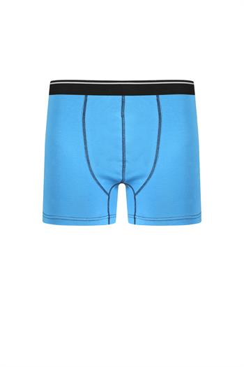 Akbeniz Erkek Pamuk Likralı Boxer Mavi 40133