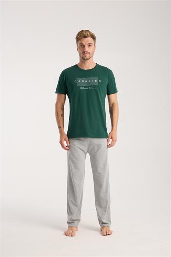 Akbeniz Erkek Yeşil Kısa Kol Pijama Takımı