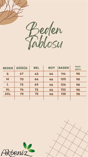 Akbeniz Kadın Kalın Askılı Body Bol Paça Pantolon 2`li Takım Su Yeşili 4218