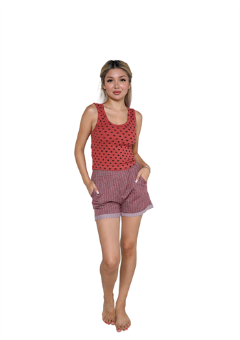 Akbeniz Kadın Kalın Askılı Şortlu Pijama Takım 3630