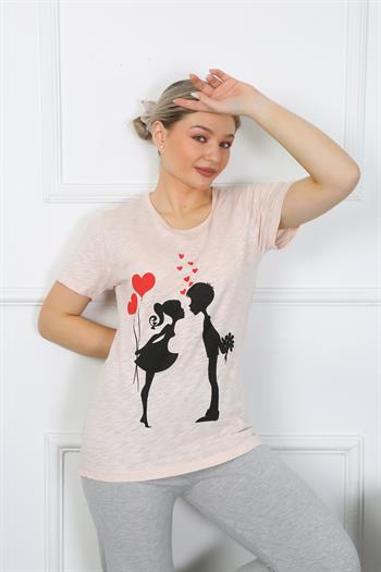 Akbeniz Kadın Kısa Kol Penye Pijama Takım 4207