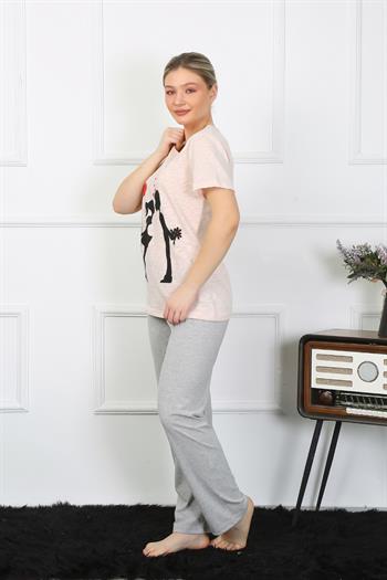 Akbeniz Kadın Kısa Kol Penye Pijama Takım 4207
