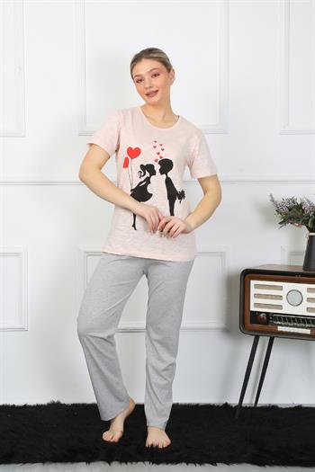 Akbeniz Kadın Kısa Kol Penye Pijama Takım 4207