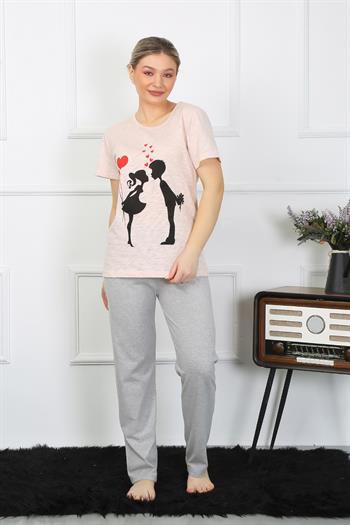 Akbeniz Kadın Kısa Kol Penye Pijama Takım 4207