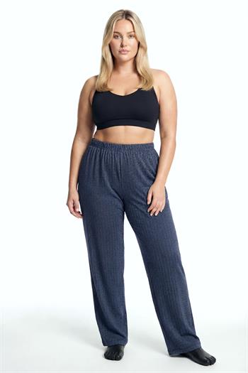 Akbeniz Kadın Lacivert Büyük Beden Cepli Pijama Altı