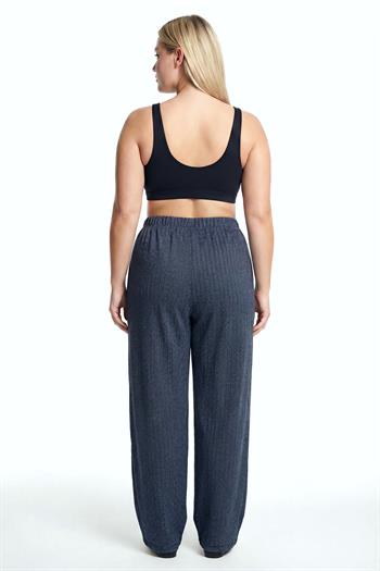 Akbeniz Kadın Lacivert Büyük Beden Cepli Pijama Altı