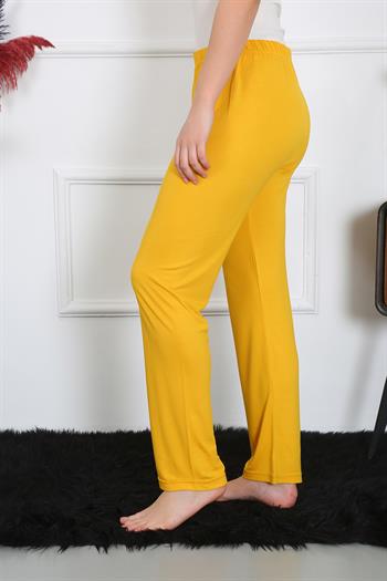Akbeniz Kadın Pamuk Penye Tek Alt Pijama Sarı 27513