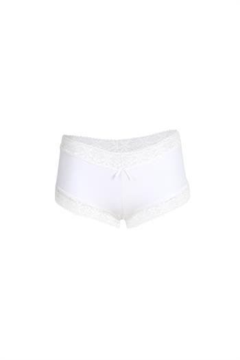 Akbeniz Kadın Pamuklu 2li Boxer Beyaz 40265
