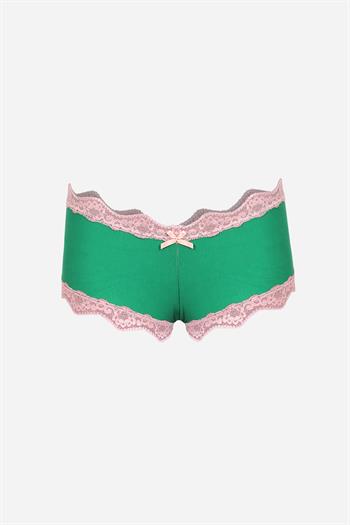 Akbeniz Kadın Pamuklu 2li Boxer Fıstık Yeşili 40277