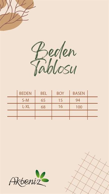 Akbeniz Kadın Pamuklu 2li Boxer Haki 40277