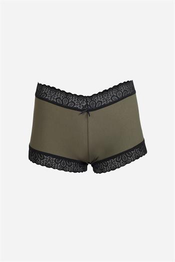 Akbeniz Kadın Pamuklu 2li Boxer Haki 40277