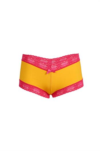 Akbeniz Kadın Pamuklu 2li Boxer Sarı 40265