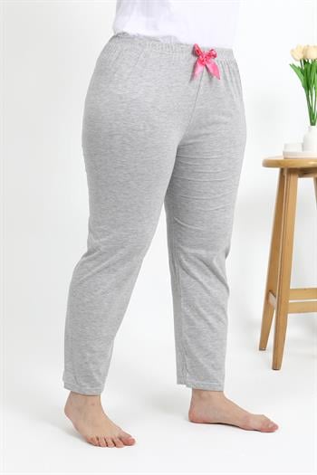 Akbeniz Kadın Pamuklu Büyük Beden Alt Pijama 27560 Gri