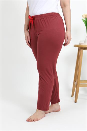 Akbeniz Kadın Pamuklu Büyük Beden Alt Pijama 27559 Yavruağzı