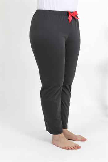 Akbeniz Kadın Pamuklu Büyük Beden Alt Pijama 27559 Füme