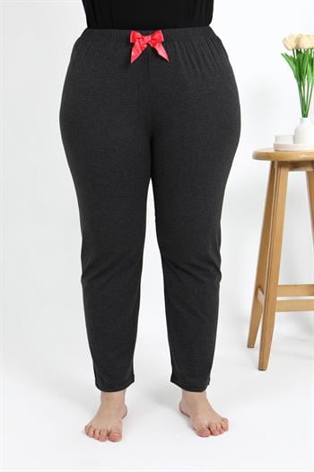 Akbeniz Kadın Pamuklu Büyük Beden Alt Pijama 27559 Antrasit
