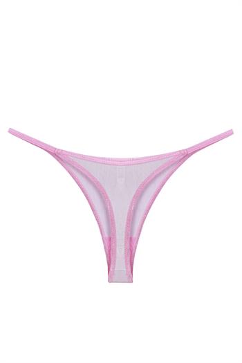Akbeniz Kadın Pembe Transparan 2li Tanga Slip