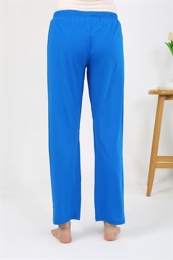 Akbeniz Kadın Penye Düz Tek Alt Pijama 27535 Mavi