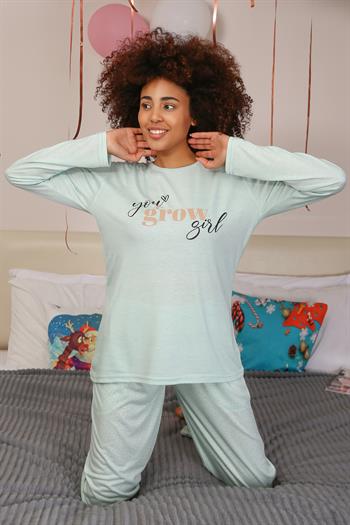Akbeniz Kadın Penye Uzun Kol Pijama Takım 4188