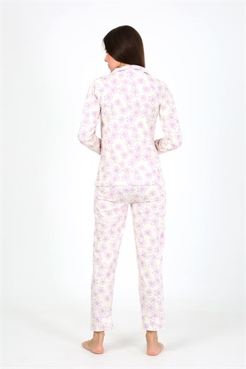 Akbeniz Kadın Penye Uzun Kol Pijama Takım 2776