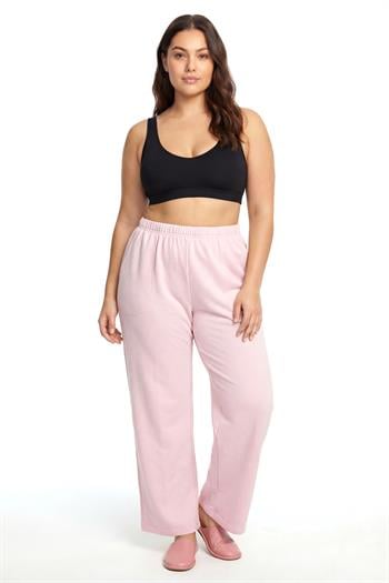 Akbeniz Kadın Pudra Pembe Büyük Beden Cepli Pijama Altı