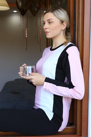 Akbeniz Kadın Uzun Kol Penye Pijama Takım 4173