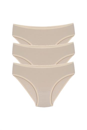 Akbeniz Kız Çocuk 3lü Sütlü Kahve Külot 