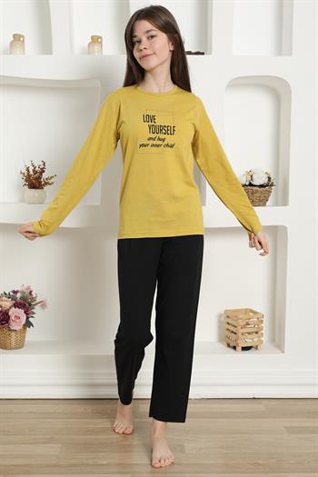 Akbeniz Kız Çocuk Penye Pijama Takım 20420