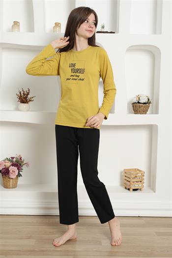 Akbeniz Kız Çocuk Penye Pijama Takım 20420