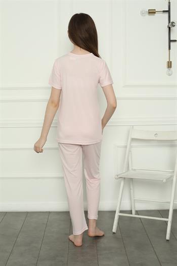 Akbeniz Kız Çocuk Penye Pijama Takım 20400