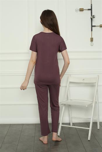 Akbeniz Kız Çocuk Penye Pijama Takım 20399